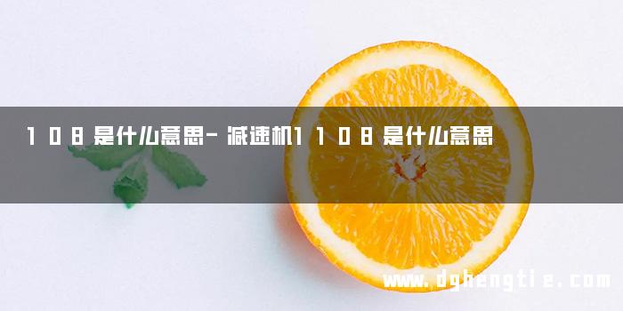 108是什么意思-减速机1108是什么意思