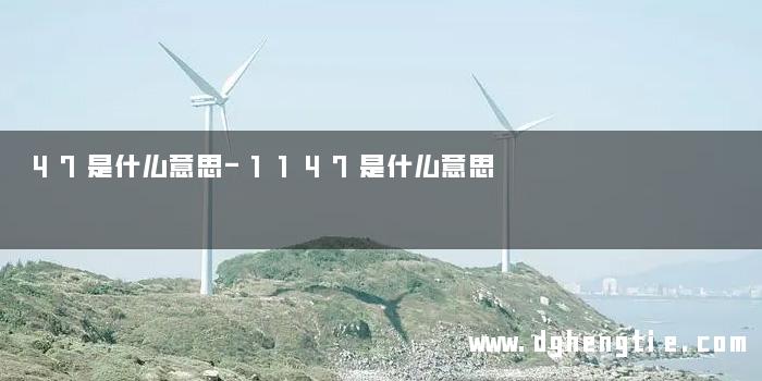 47是什么意思-1147是什么意思