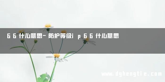 66什么意思-防护等级ip66什么意思