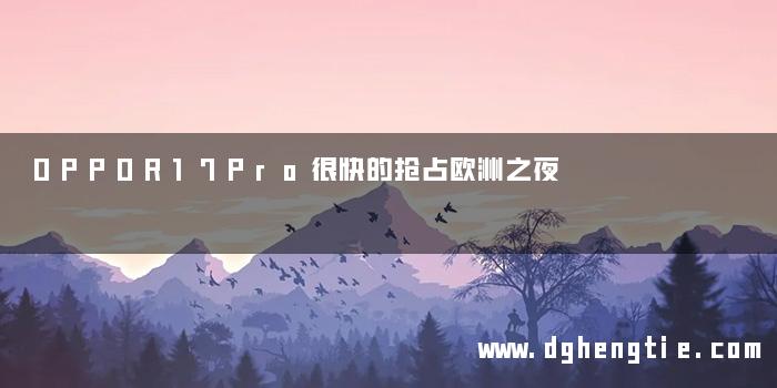 OPPOR17Pro很快的抢占欧洲之夜