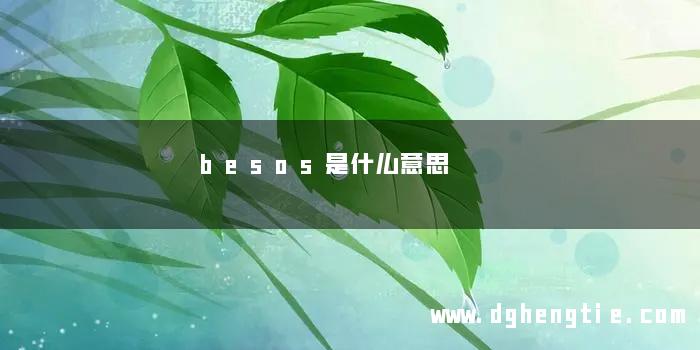besos是什么意思
