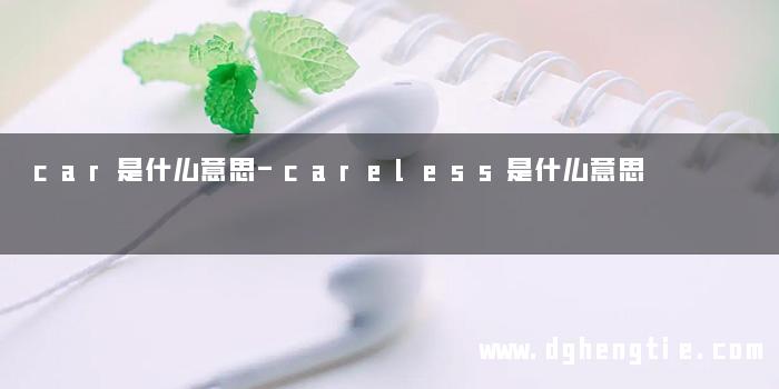 car是什么意思-careless是什么意思