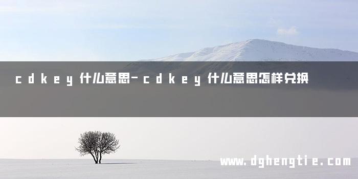 cdkey什么意思-cdkey什么意思怎样兑换