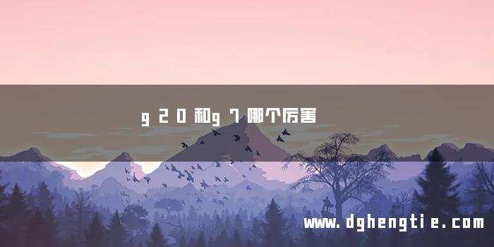 g20和g7哪个厉害