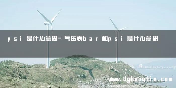 psi是什么意思-气压表bar和psi是什么意思