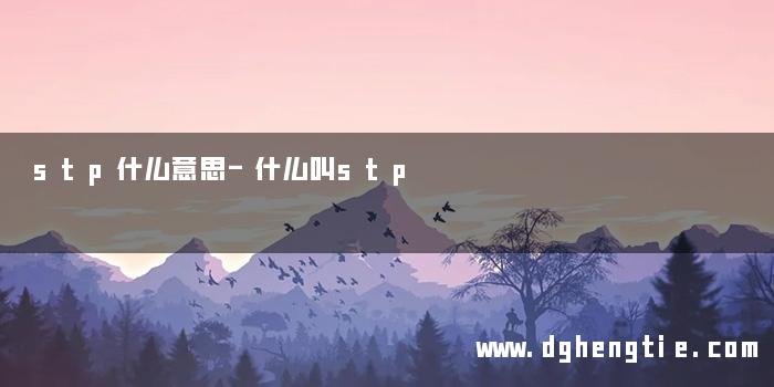 stp什么意思-什么叫stp