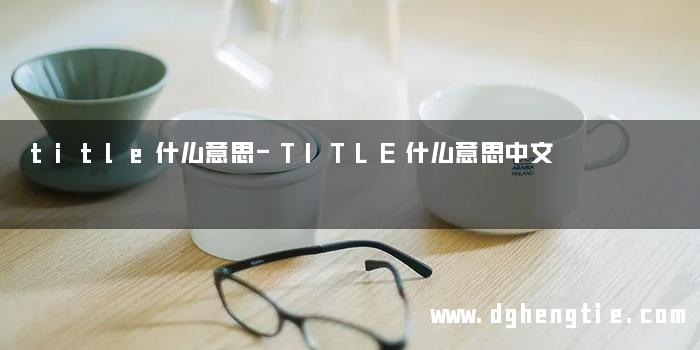 title什么意思-TITLE什么意思中文