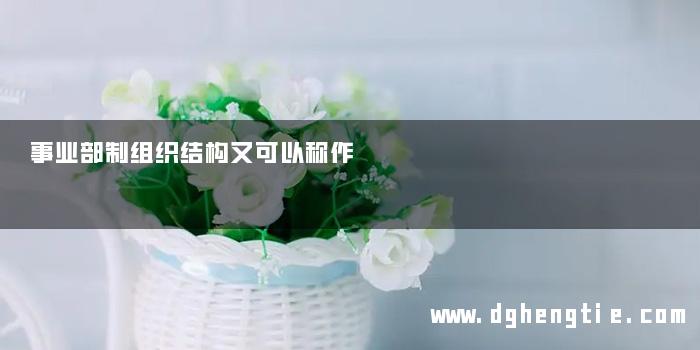 事业部制组织结构又可以称作