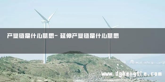 产业链是什么意思-延伸产业链是什么意思