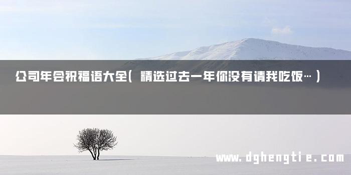 公司年会祝福语大全（精选过去一年你没有请我吃饭…）