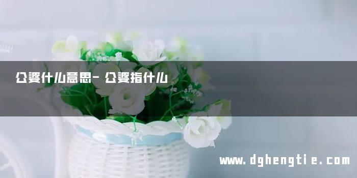 公婆什么意思-公婆指什么