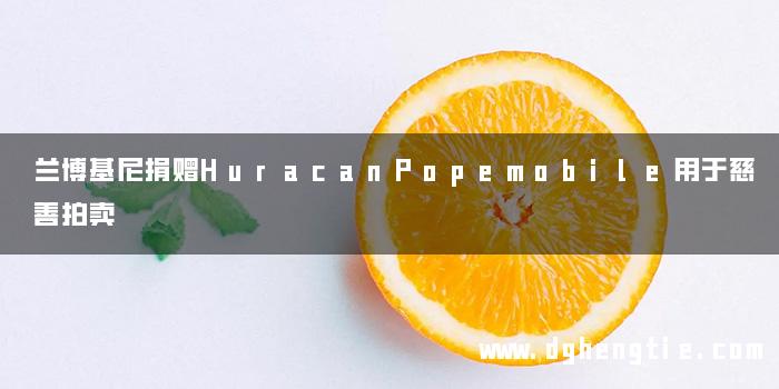 兰博基尼捐赠HuracanPopemobile用于慈善拍卖