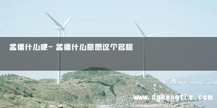 孟德什么梗-孟德什么意思这个名称