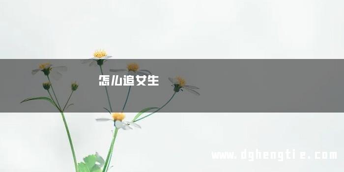 怎么追女生
