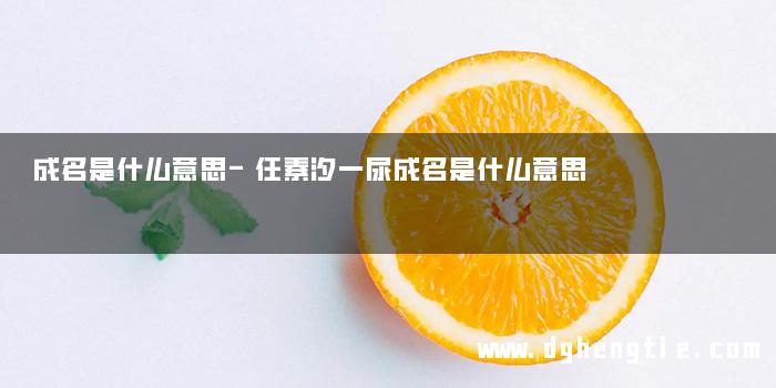 成名是什么意思-任素汐一尿成名是什么意思