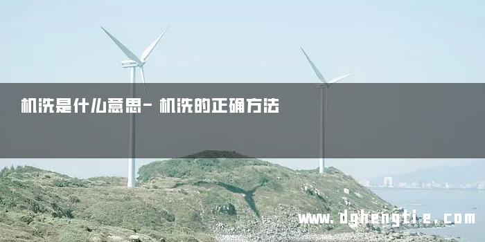 机洗是什么意思-机洗的正确方法