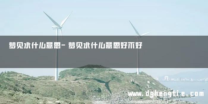 梦见水什么意思-梦见水什么意思好不好