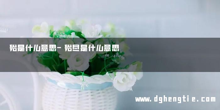 殆是什么意思-殆尽是什么意思