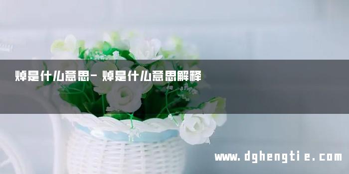 焯是什么意思-焯是什么意思解释