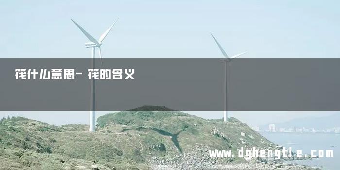 筏什么意思-筏的含义