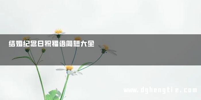 结婚纪念日祝福语简短大全