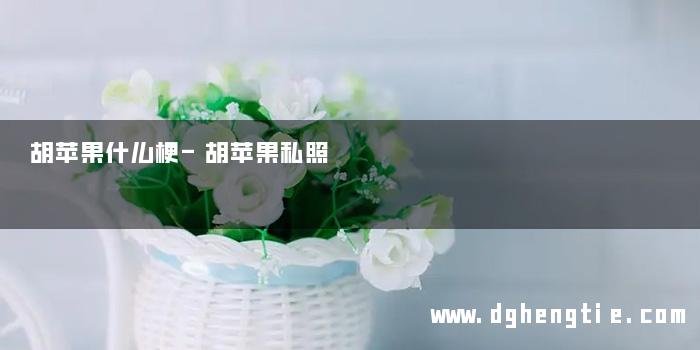胡苹果什么梗-胡苹果私照