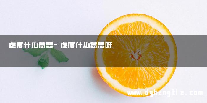 虚度什么意思-虚度什么意思呀