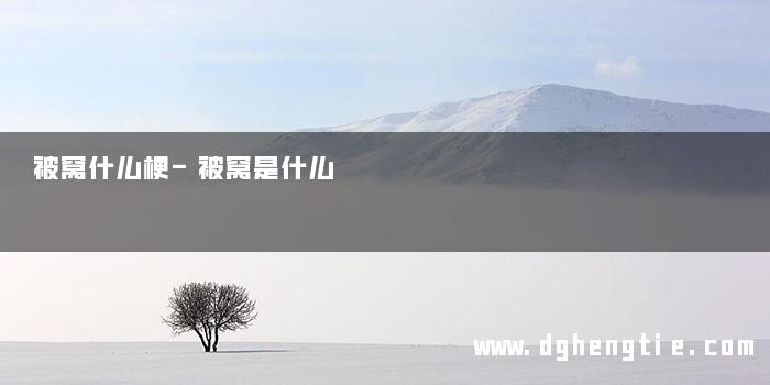 被窝什么梗-被窝是什么