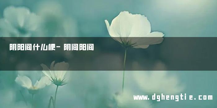阴阳间什么梗-阴间阳间