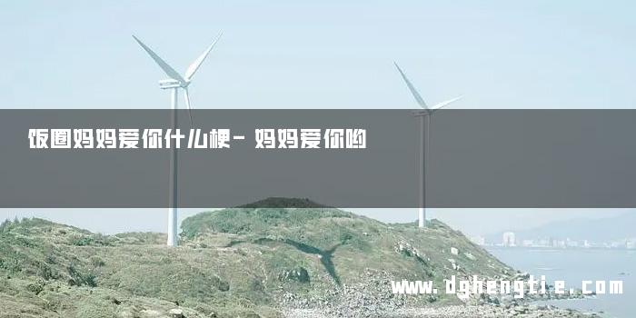 饭圈妈妈爱你什么梗-妈妈爱你哟