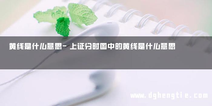 黄线是什么意思-上证分时图中的黄线是什么意思